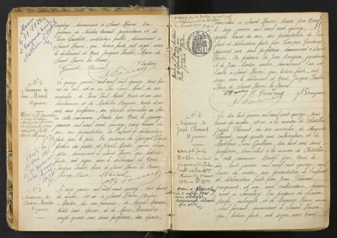 Saint-Honoré-les-Bains : actes d'état civil.