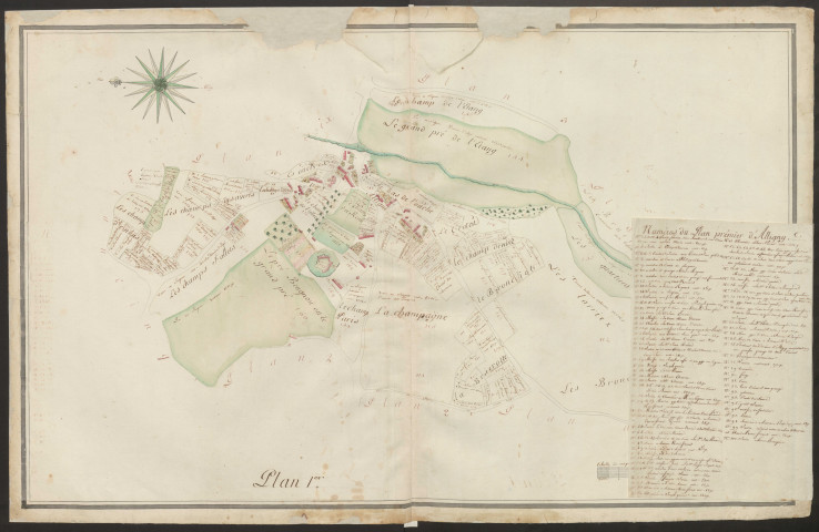 Baronnie d'Alligny-en-Morvan, pour Louis Marie Gabriel César de Choiseul : atlas terrier.