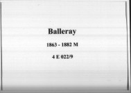 Balleray : actes d'état civil.