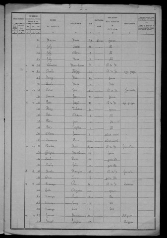 Saint-Maurice : recensement de 1901