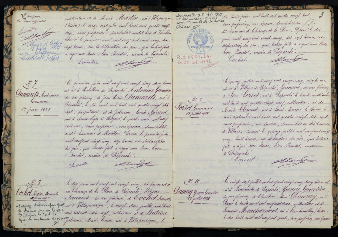 Préporché : actes d'état civil.