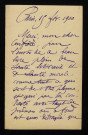 DORCHAIN (Auguste), poète (1857-1930) : 2 lettres, 1 copie de lettre, 2 cartes postales illustrées, manuscrit.