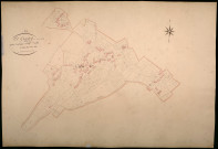 Saint-André-en-Morvan, cadastre ancien : plan parcellaire de la section C dite du Bourg, feuille 5, développement