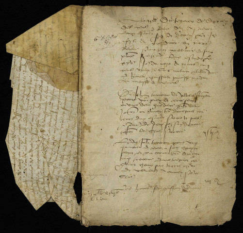 Fief de Dornecy : extrait du terrier de cens et rentes dues à Pierre Coron.