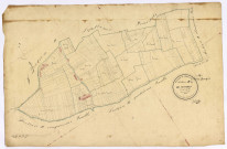 Châteauneuf-Val-de-Bargis, cadastre ancien : plan parcellaire de la section B dite de Chamery, feuille 6