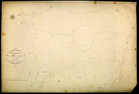 Montsauche-les-Settons, cadastre ancien : plan parcellaire de la section E dite d'Argoulais, feuille 4