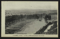 CLAMECY - (Nièvre) – Le Port en 1869 avec les derniers trains de bois