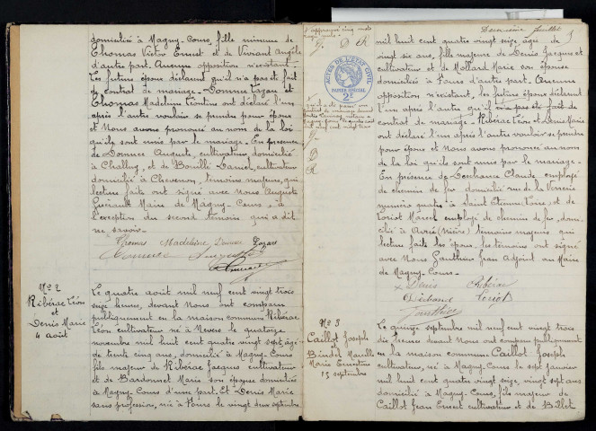 Magny-Cours : actes d'état civil.