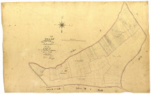Colméry, cadastre ancien : plan parcellaire de la section C dite des Lacs, feuille 3, développement 2