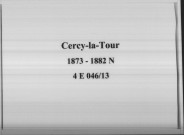 Cercy-la-Tour : actes d'état civil.
