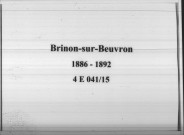 Brinon-sur-Beuvron : actes d'état civil.