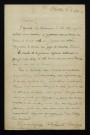 FAUVELET (Jean-Baptiste), peintre à Chartres (1819-1883) : 1 lettre.