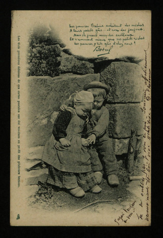 BOTREL (Théodore), chansonnier (1869-1925) : 2 lettres, 2 cartes postales illustrées.