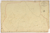 Brinay, cadastre ancien : plan parcellaire de la section A dite de Landés, feuille 1