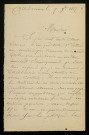 OLIVIER, folkloriste à Châtel-Censoir (Yonne) : 1 lettre.