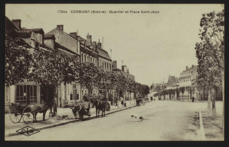 CORBIGNY (Nièvre) – Quartier et Place Saint-Jean
