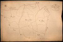 Savigny-Poil-Fol, cadastre ancien : plan parcellaire de la section B dite du Bourg, feuille 2