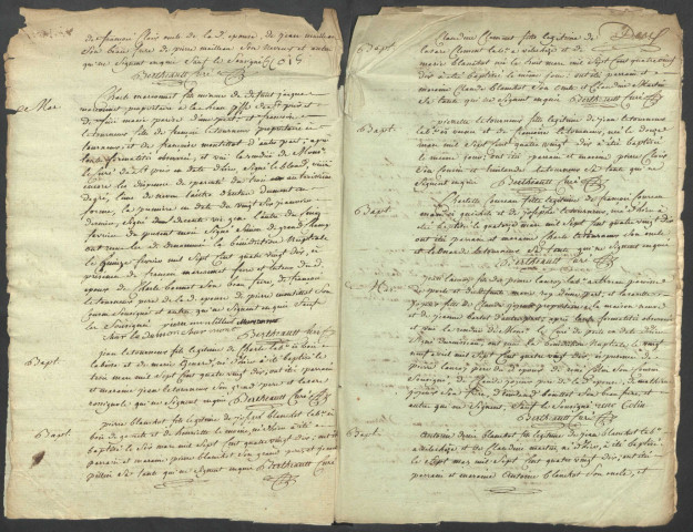 Glux-en-Glenne : registres paroissiaux.