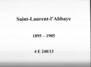 Saint-Laurent-l'Abbaye : actes d'état civil.