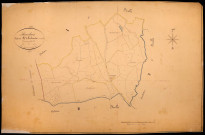 Vauclaix, cadastre ancien : plan parcellaire de la section A dite de l'Huis Beaudon, feuille 2