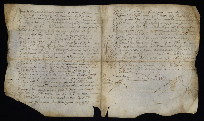 Biens et droits. - Rente hypothécaire, vente par les frères du Feuilloux à Jacques Charlois huissier à Nevers : copie du contrat de constitution du 21 mars 1660.