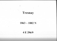 Tresnay : actes d'état civil.
