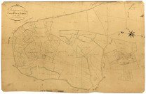 Dampierre-sous-Bouhy, cadastre ancien : plan parcellaire de la section H dite de Rognon, feuille 2