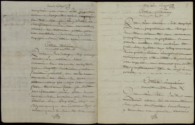 Paroisse de Chevannes-Gazeau : cahier de doléances.