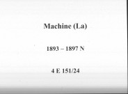 La Machine : actes d'état civil (naissances).