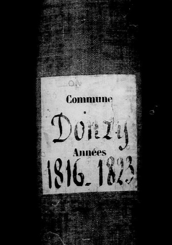 Donzy : actes d'état civil.