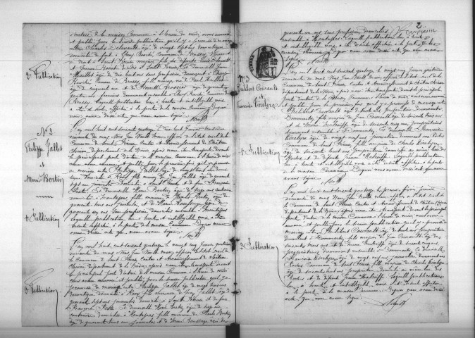 Saint-Péreuse : actes d'état civil.