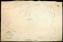 Saint-Péreuse, cadastre ancien : plan parcellaire de la section C dite de Saulières, feuille 4