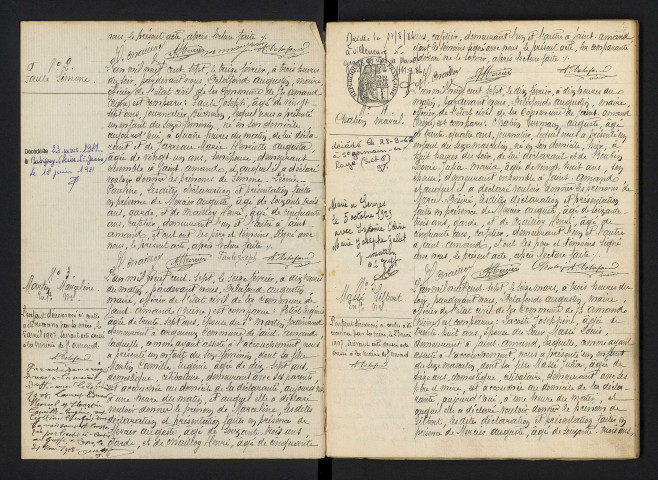 Saint-Amand-en-Puisaye : actes d'état civil.