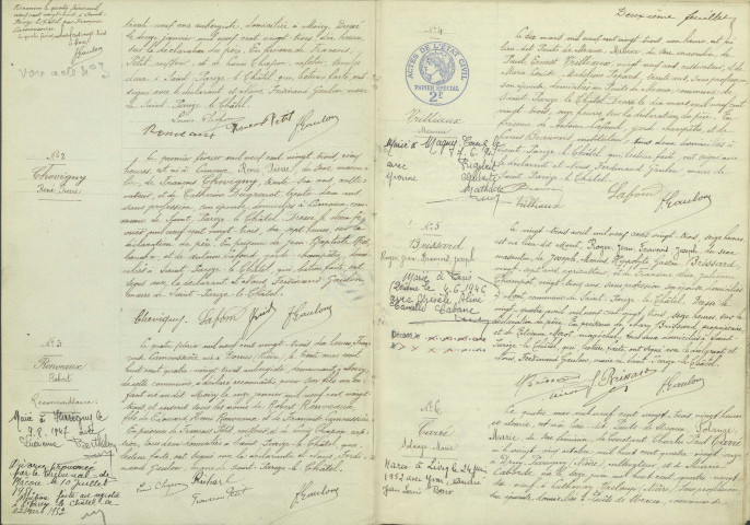 Saint-Parize-le-Châtel : actes d'état civil.