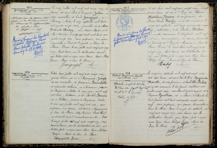 Dun-les-Places : actes d'état civil.