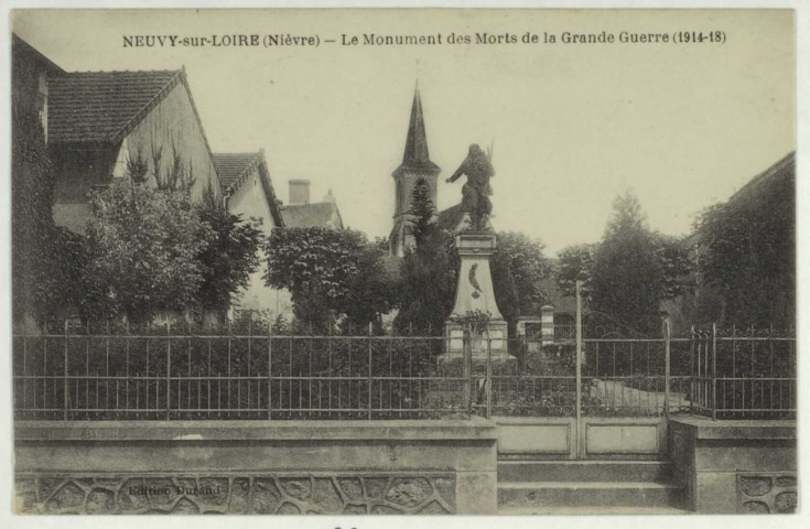 NEUVY-sur-LOIRE – (Nièvre) – Le Monument des Morts de la Grande Guerre (1914-1918)