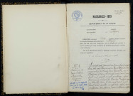 Chazeuil : actes d'état civil.