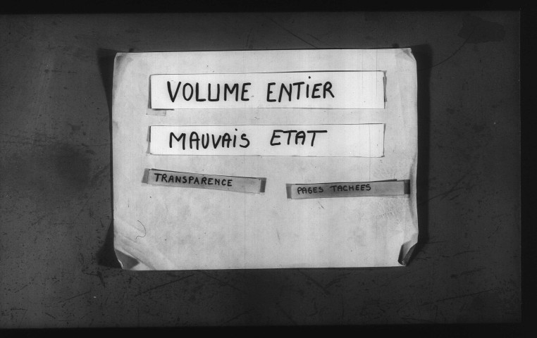 Vauclaix : registres paroissiaux de la collection communale.