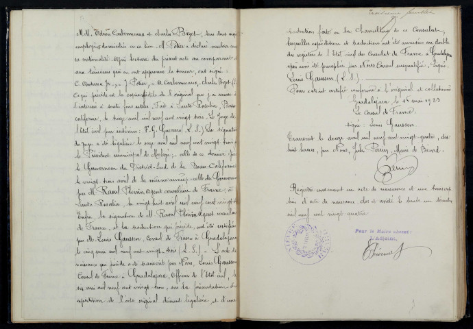 Béard : actes d'état civil.