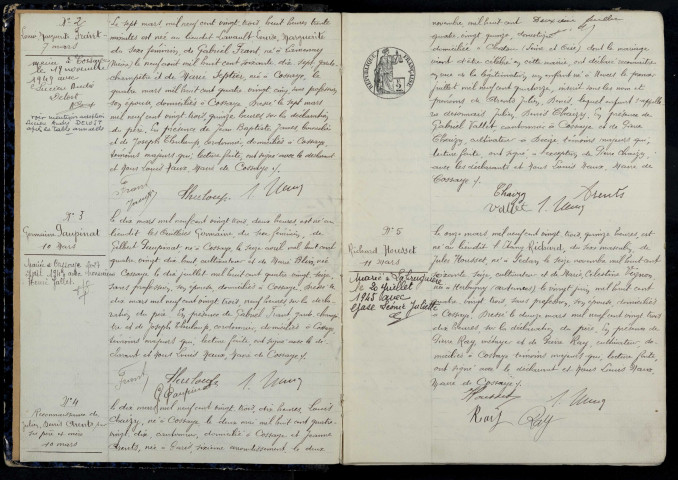 Cossaye : actes d'état civil.