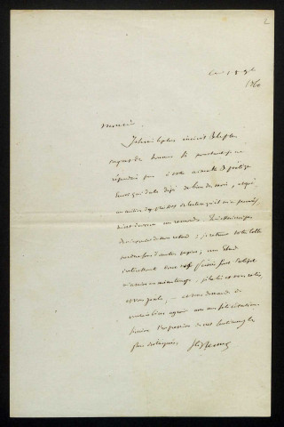 SAINTE-BEUVE (Charles), écrivain (1804-1869) : 3 lettres.