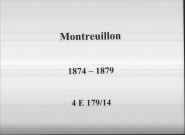 Montreuillon : actes d'état civil.