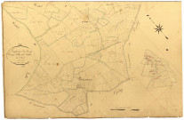 Dampierre-sous-Bouhy, cadastre ancien : plan parcellaire de la section F dite de la Valotte, feuille 2