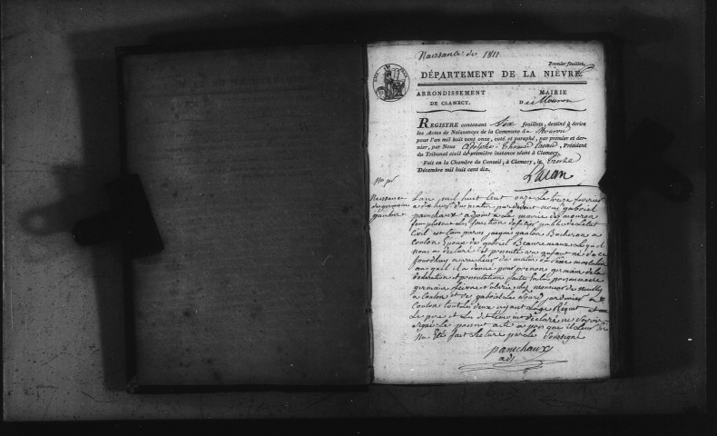 Mouron-sur-Yonne : actes d'état civil.