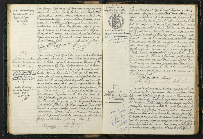 Varennes-lès-Narcy : actes d'état civil.