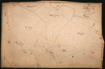 Savigny-Poil-Fol, cadastre ancien : plan parcellaire de la section B dite du Bourg, feuille 1