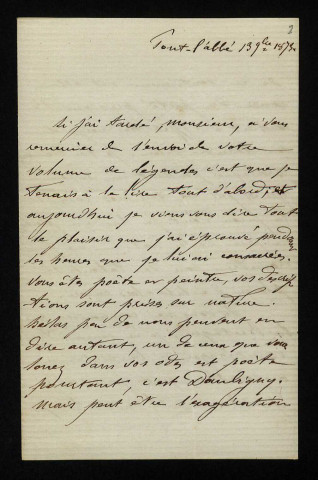 CHATELLIER (Paul du), peintre à Pont-l'Abbé (Finistère) (né en 1833) : 7 lettres.