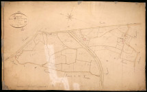 Sermoise-sur-Loire, cadastre ancien : plan parcellaire de la section C dite de Plagny, feuille 1