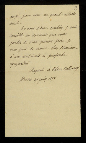 LEBLANC-BELLEVEAUX (Auguste), à Nevers : 12 lettres.
