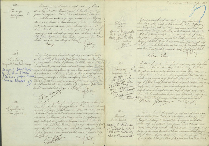 Saint-Parize-le-Châtel : actes d'état civil.